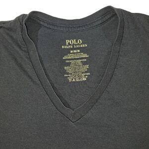 Polo by Ralph Lauren Black V-Neck Men's Shirt